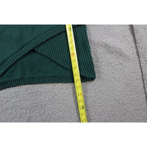 Kordal Sweater Xs Green Pima Cotton Alpaca Turtleneck Cropped Peru Pullover - Picture 6 of 7